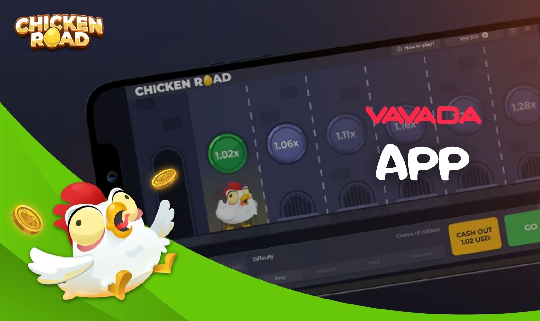 Playing Chicken Road on Mobile Vavada India App
